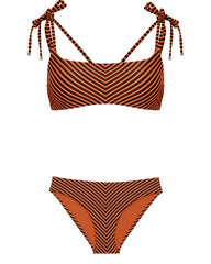 Realistic Stripe Crop Top & Slip Bottom