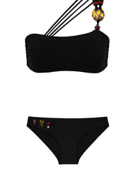 New Classic One Shoulder Top & Side Bottom