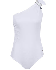 Hematite One Shoulder Swimsuit