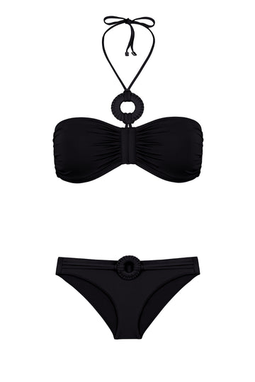 Touch Of Artisanal Bandeau Top & Hipster Bottom