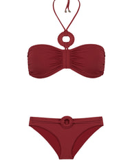 Touch Of Artisanal Bandeau Top & Hipster Bottom