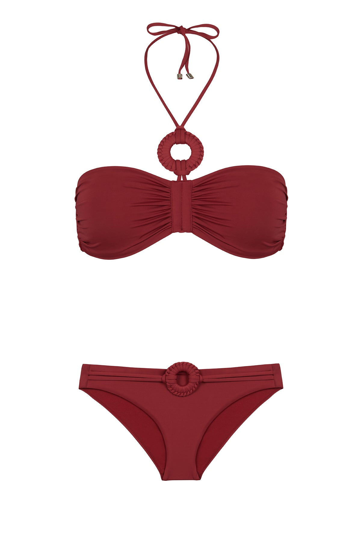 Touch Of Artisanal Bandeau Top & Hipster Bottom