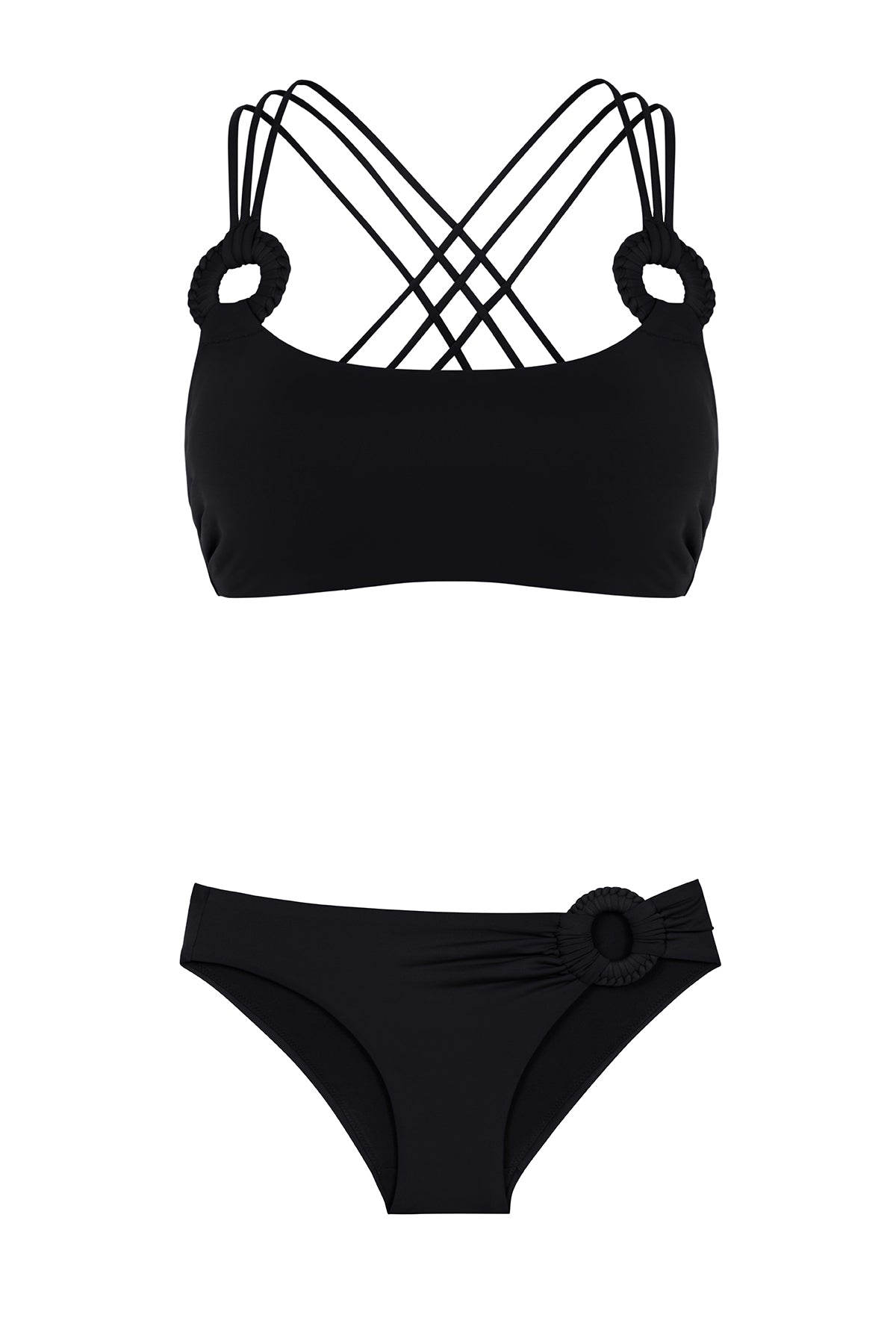 Touch Of Artisanal Crop Top & Side Bottom