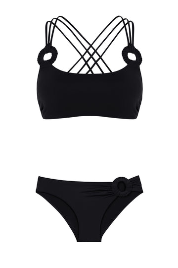 Touch Of Artisanal Crop Top & Side Bottom