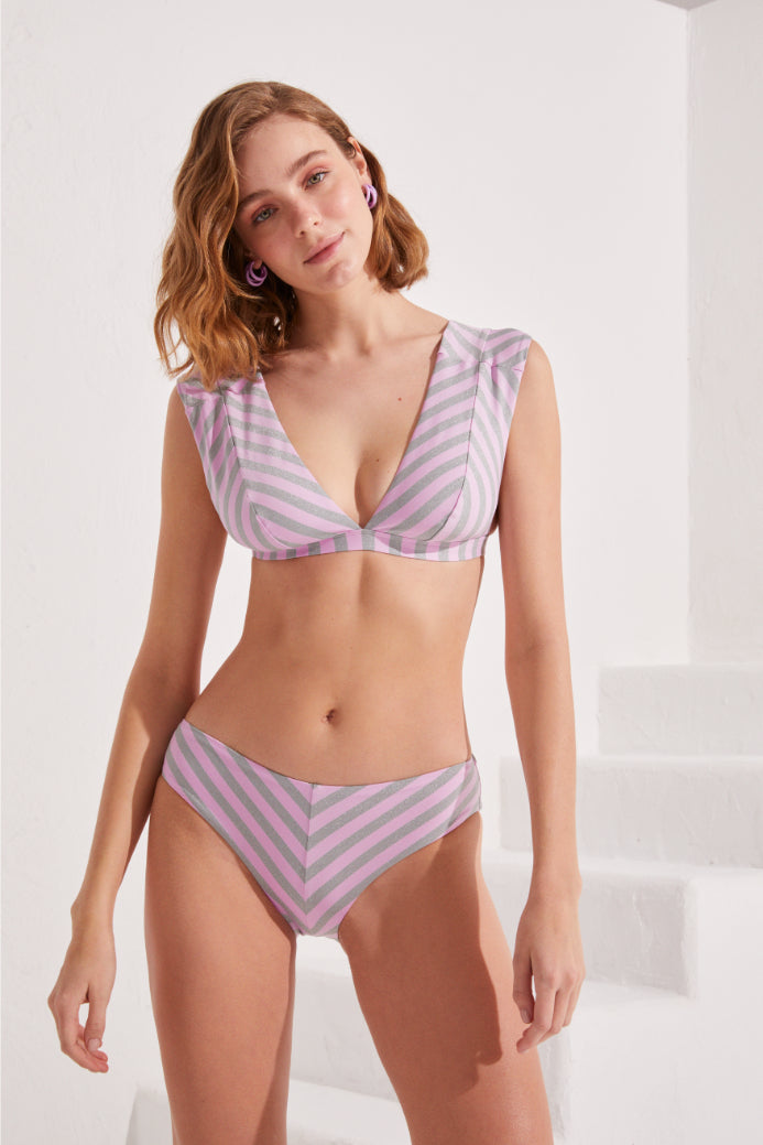 Beyond The Lines Deep V Top & Slip Bottom