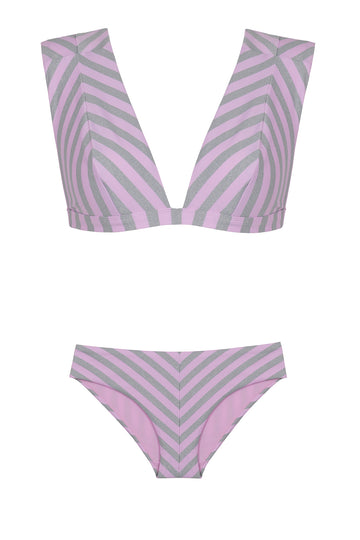 Beyond The Lines Deep V Top & Slip Bottom