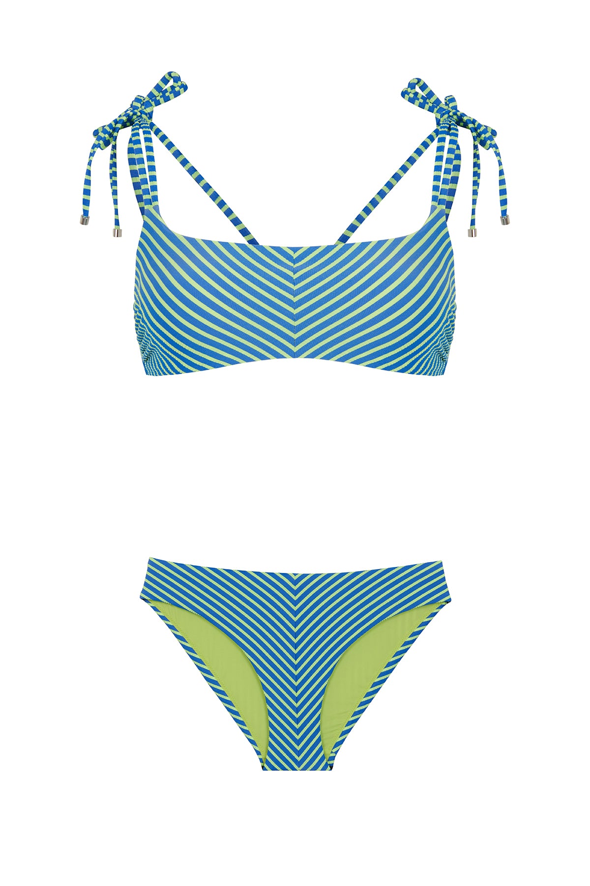 Realistic Stripe Crop Top & Slip Bottom