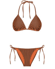 Realistic Stripe Triangle Top & Bikini Bottom