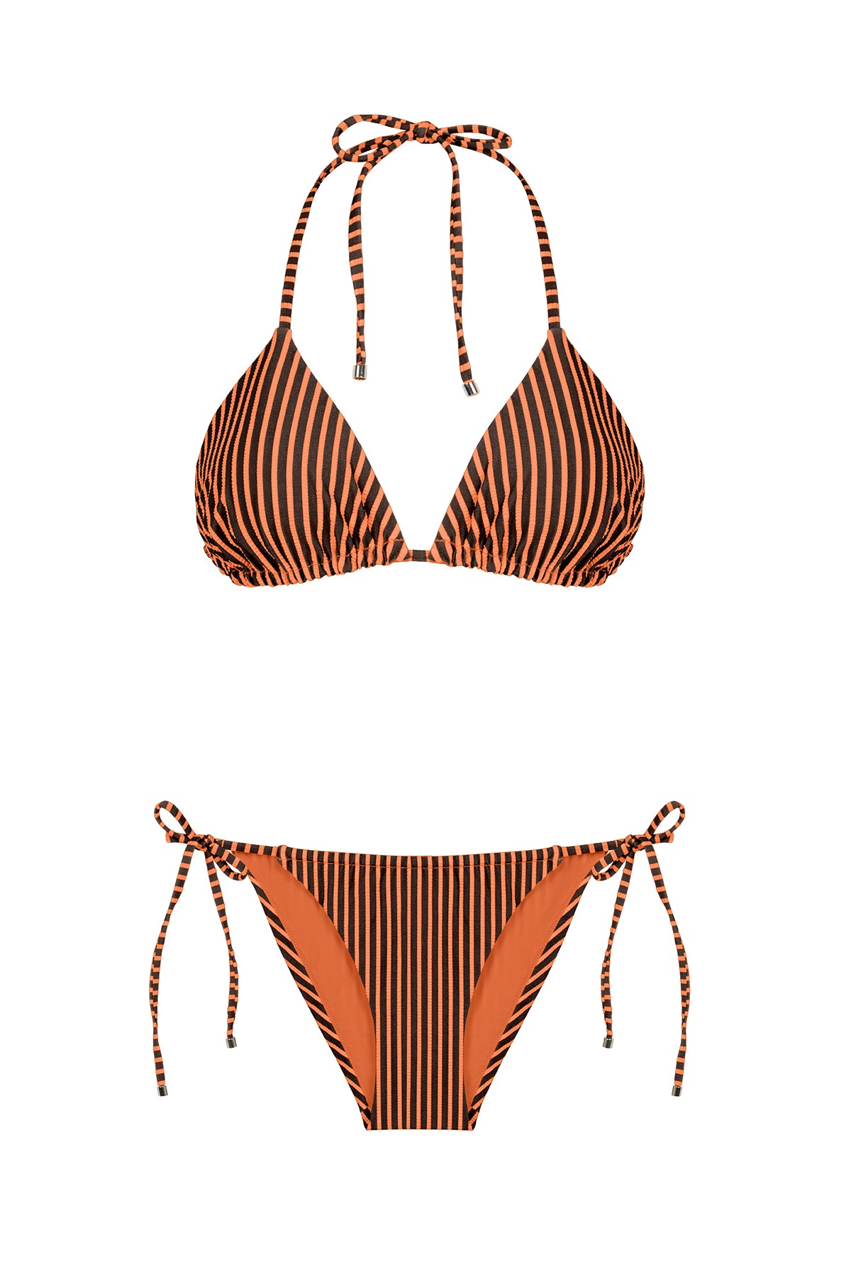 Realistic Stripe Triangle Top & Bikini Bottom