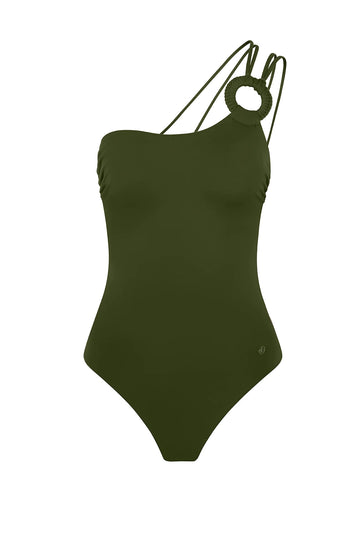Touch Of Artsinal One Shoulder Swimsuit