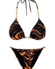 Amber Triangle Top & Bikini Bottom