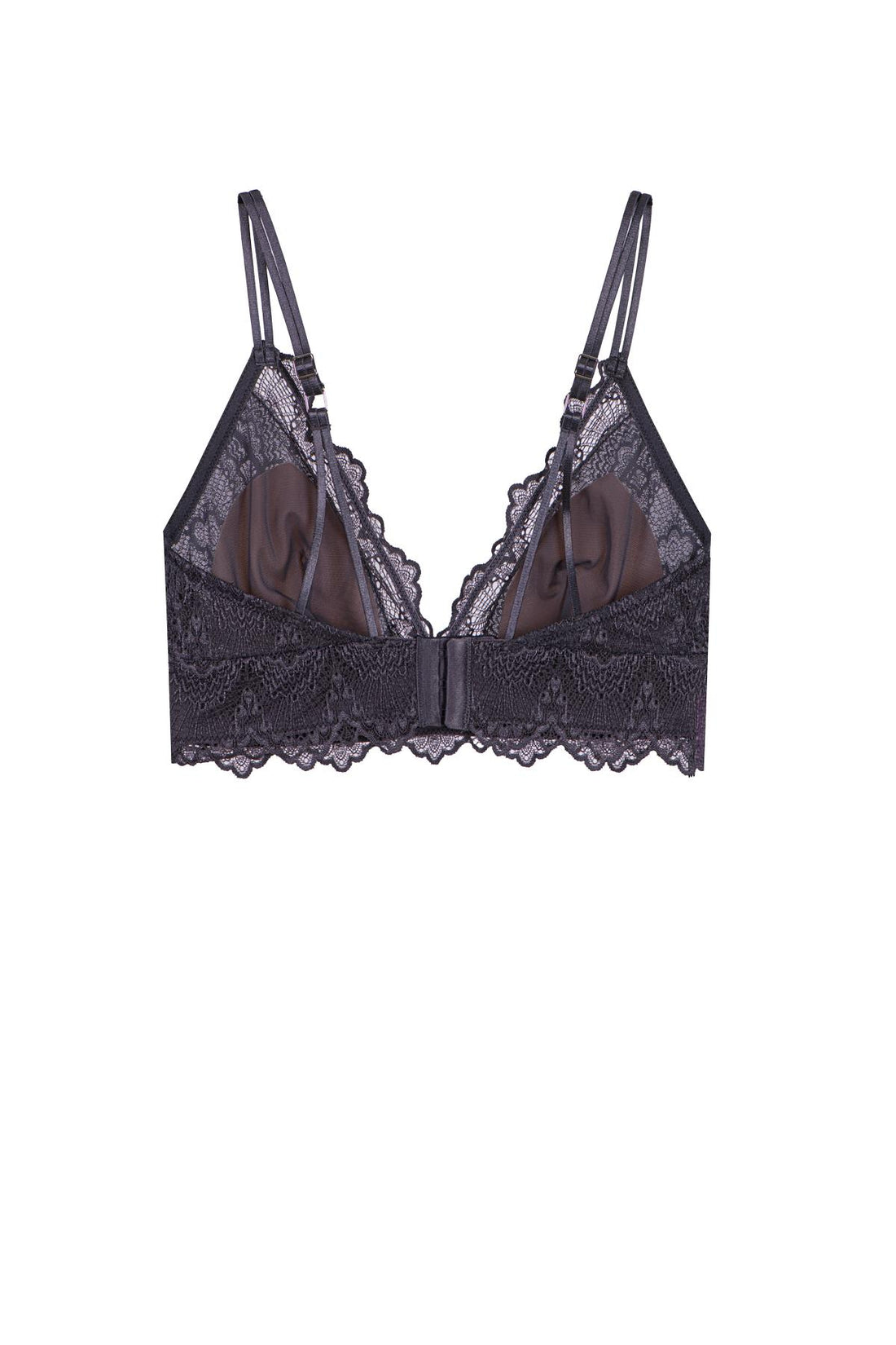 Flame Anthracite Deep Plunge Bralette