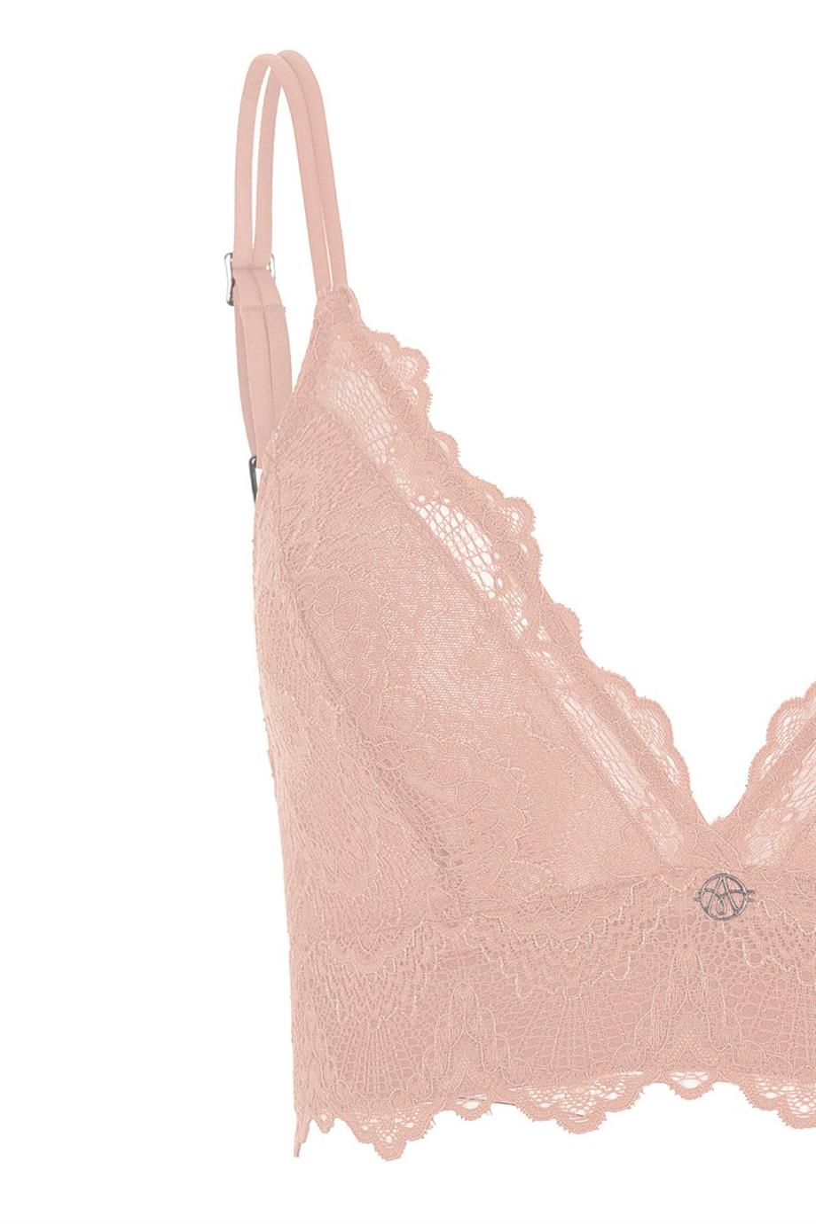 Flame Nude Pink Deep Plunge Bralette