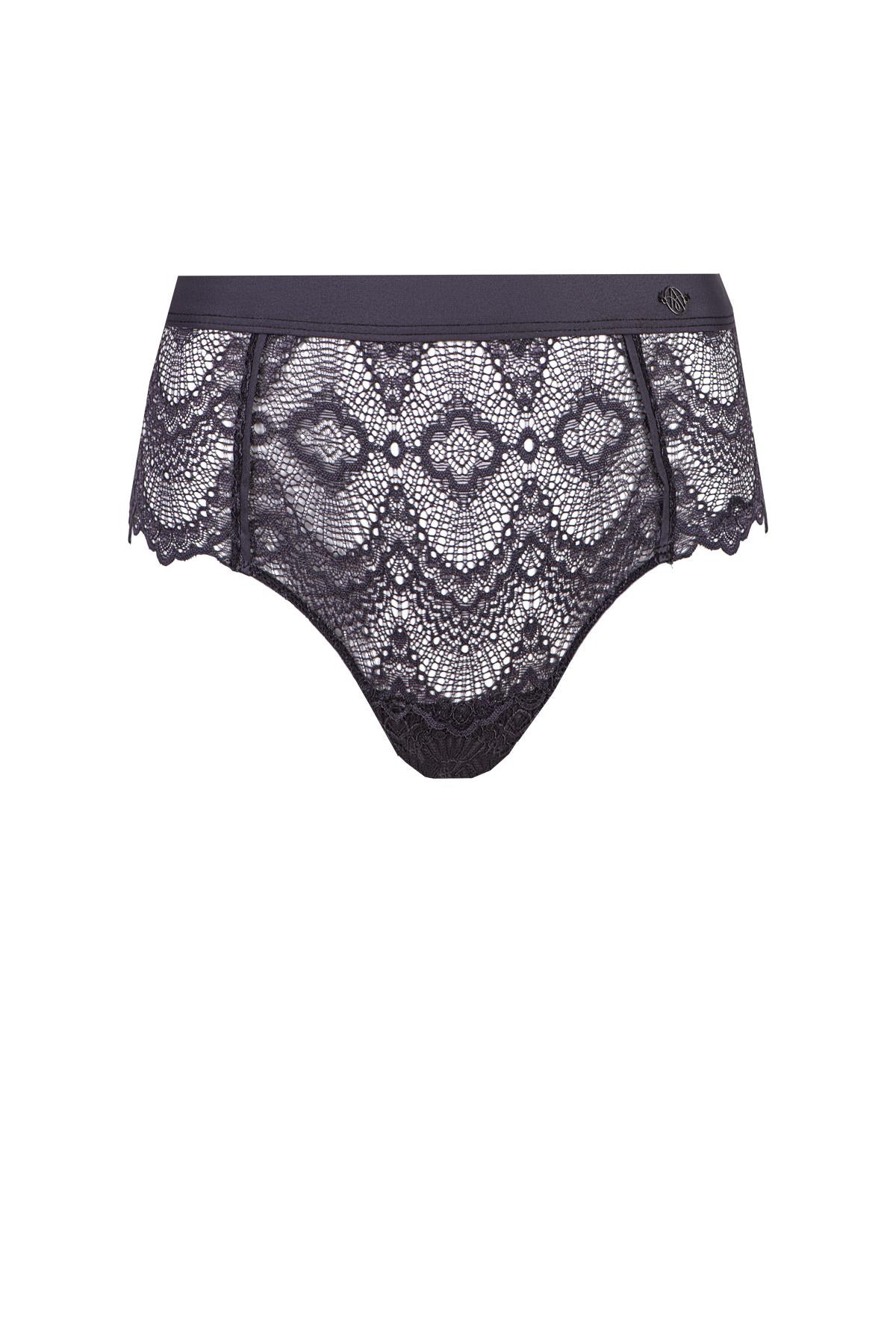 Flame Anthracite High Waist Brief