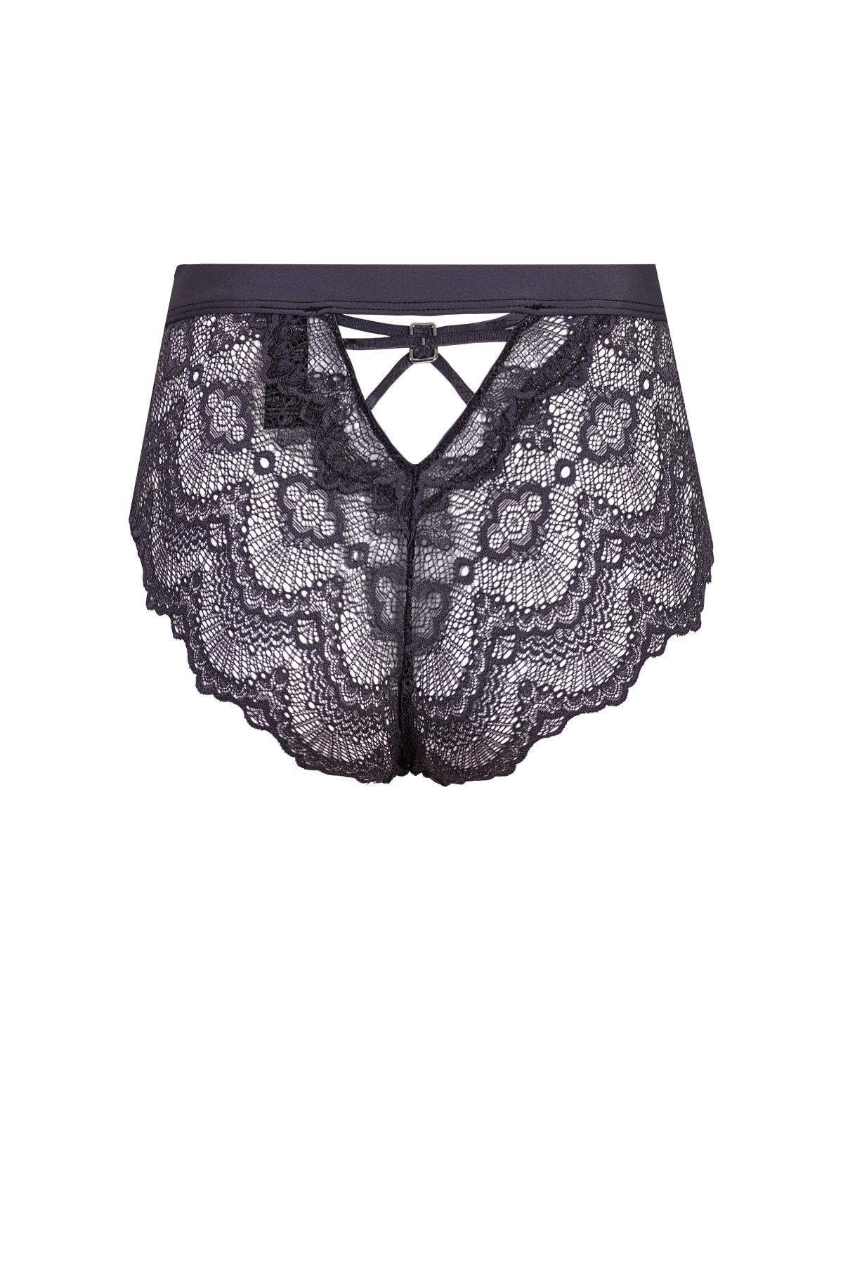 Flame Anthracite High Waist Brief
