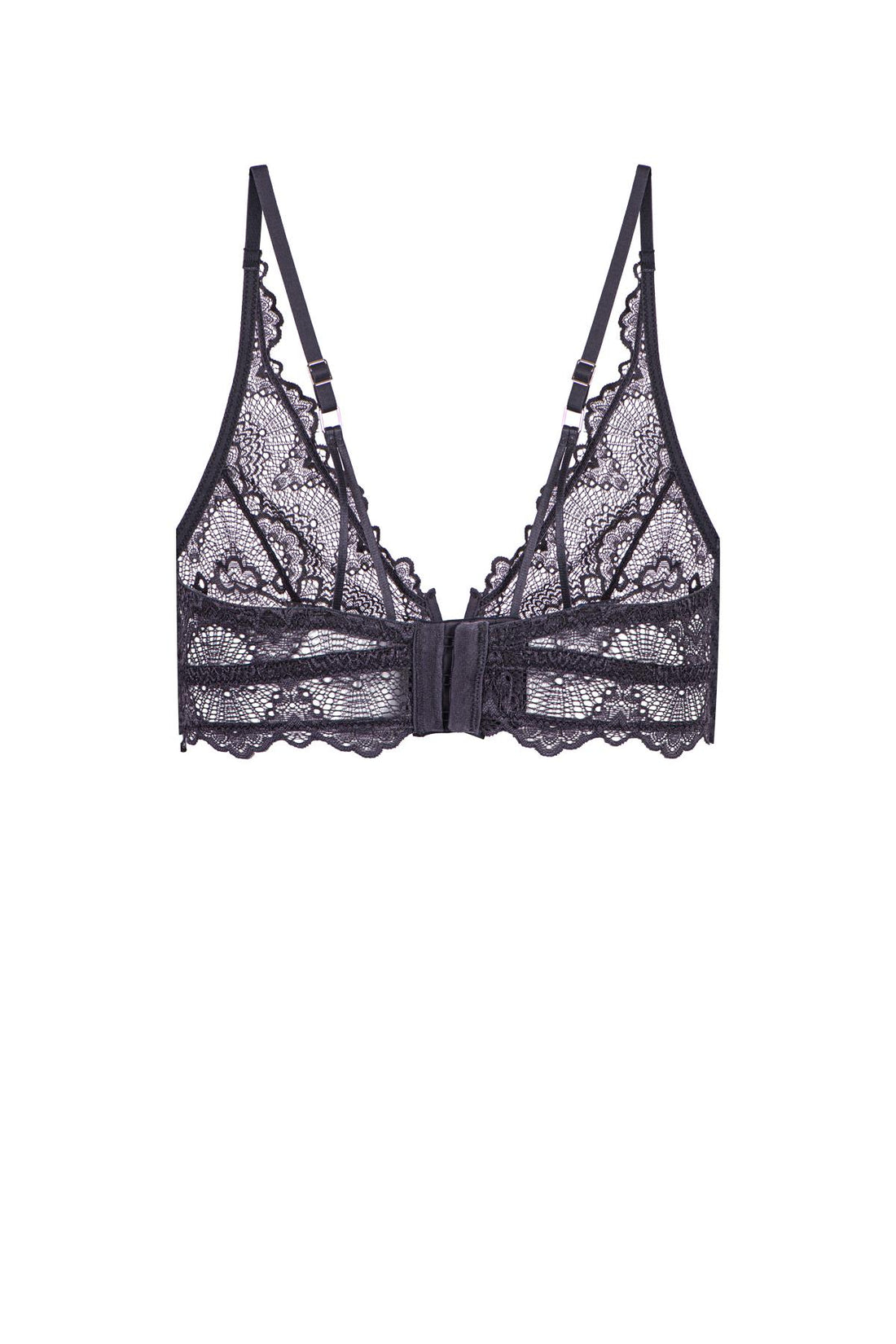 Flame Anthracite V Detail Bralette