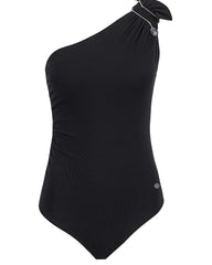 Hematite One Shoulder Swimsuit
