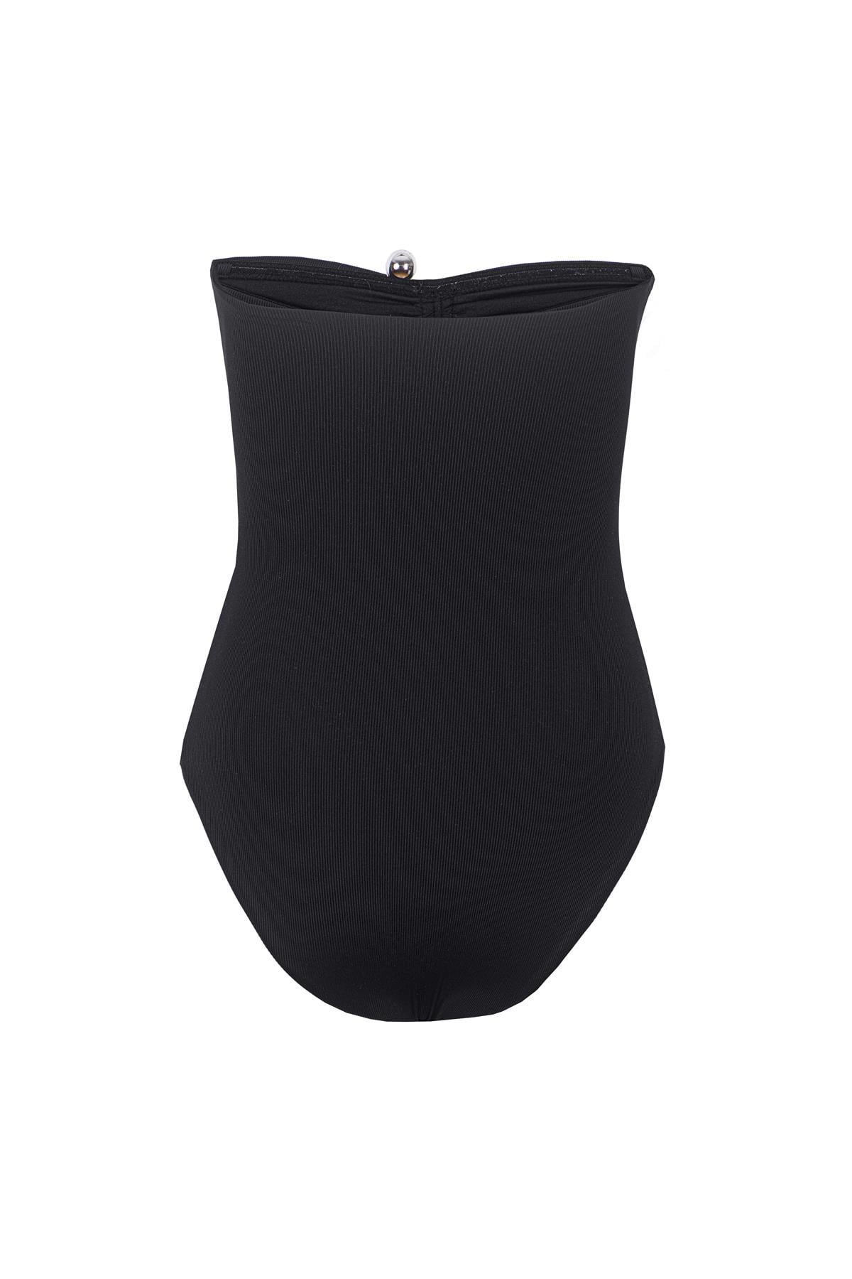 Hematite Strapless Swimsuit