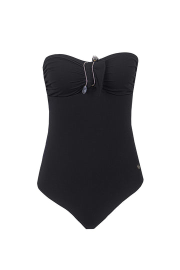 Hematite Strapless Swimsuit