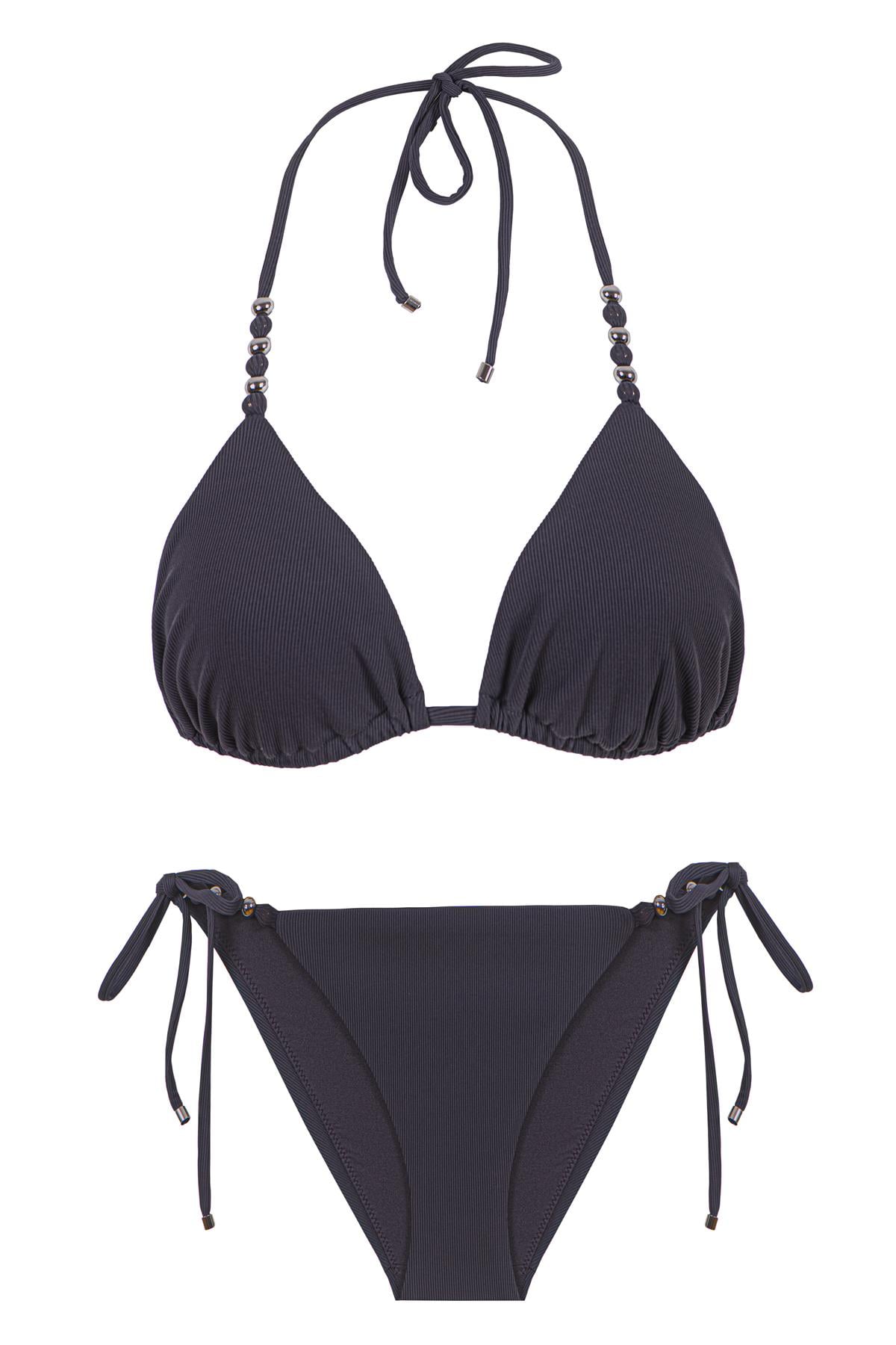 Hematite Triangle Top & Bikini Bottom