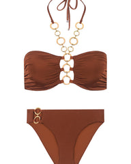 Opal Bandeau Top & Side Bottom