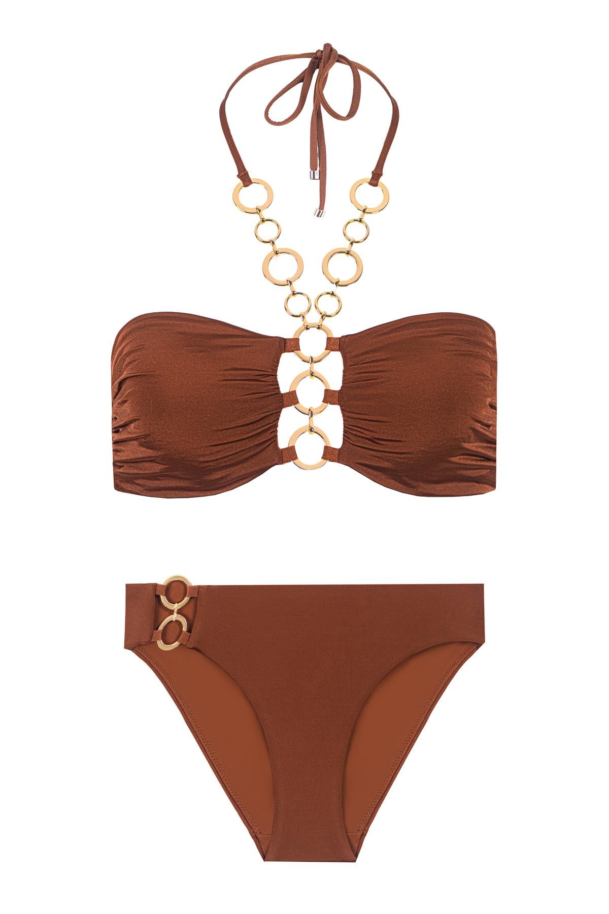 Opal Bandeau Top & Side Bottom