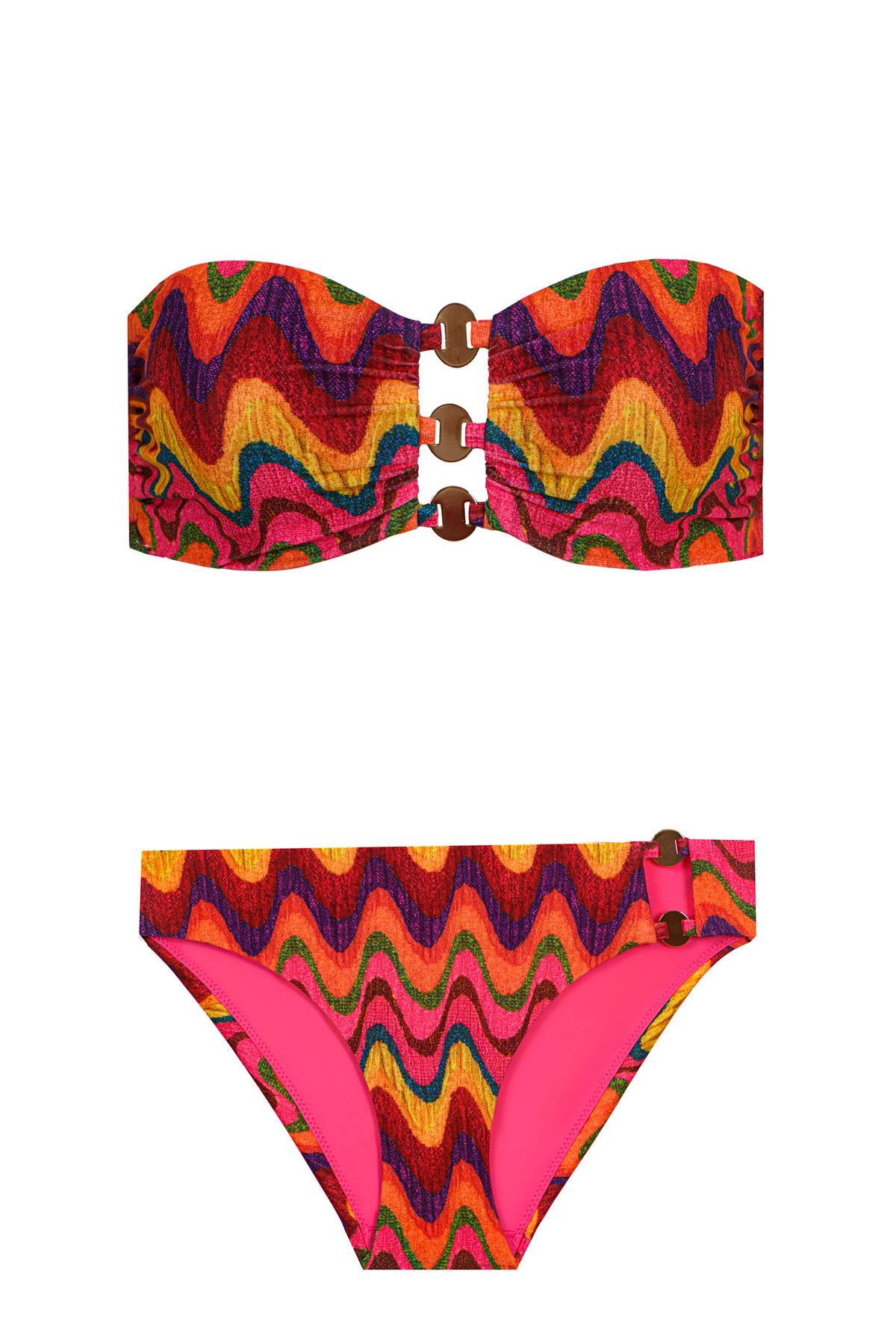Topaz Bandeau Top / Side Bottom