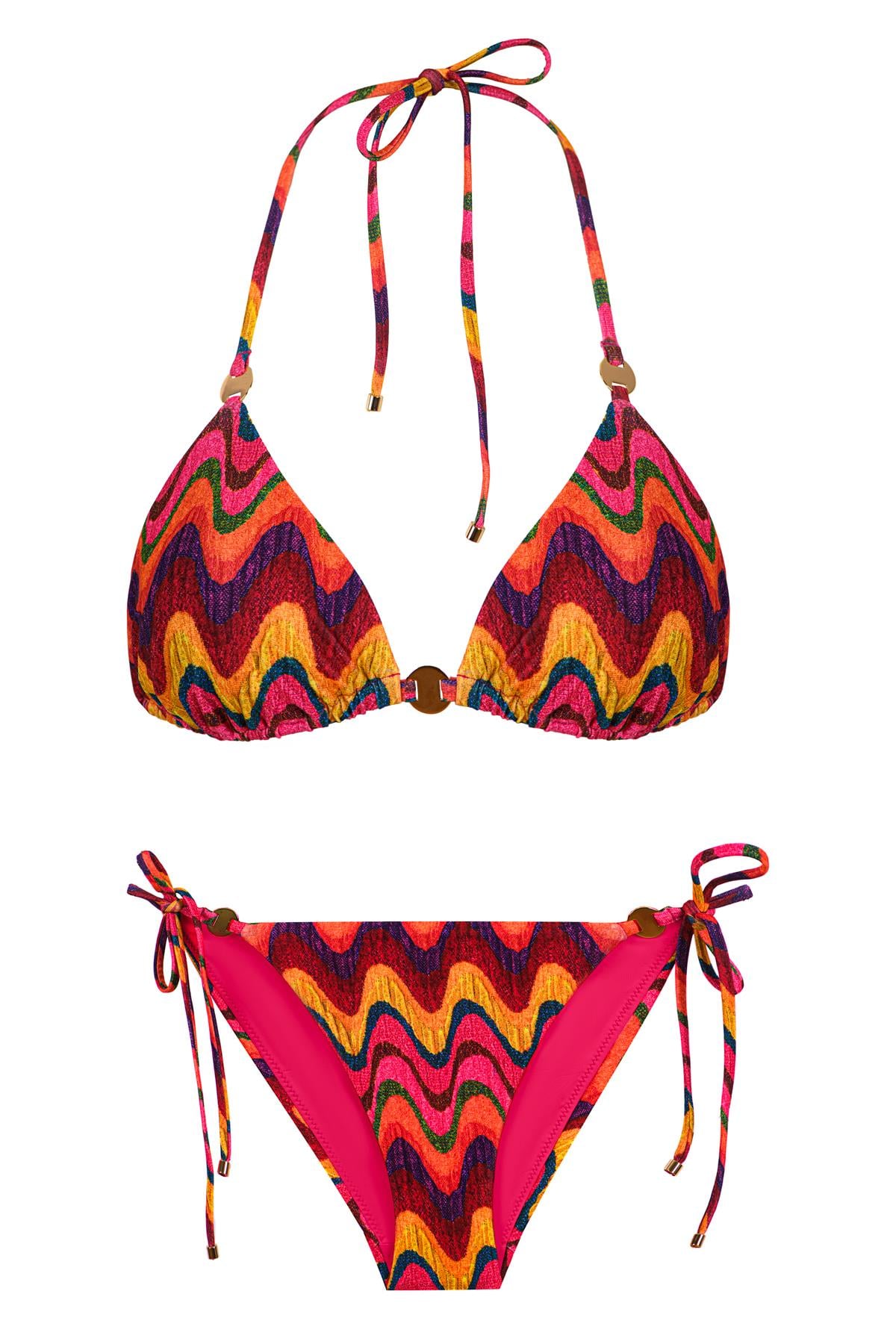 Topaz Triangle Top & Bikini Bottom