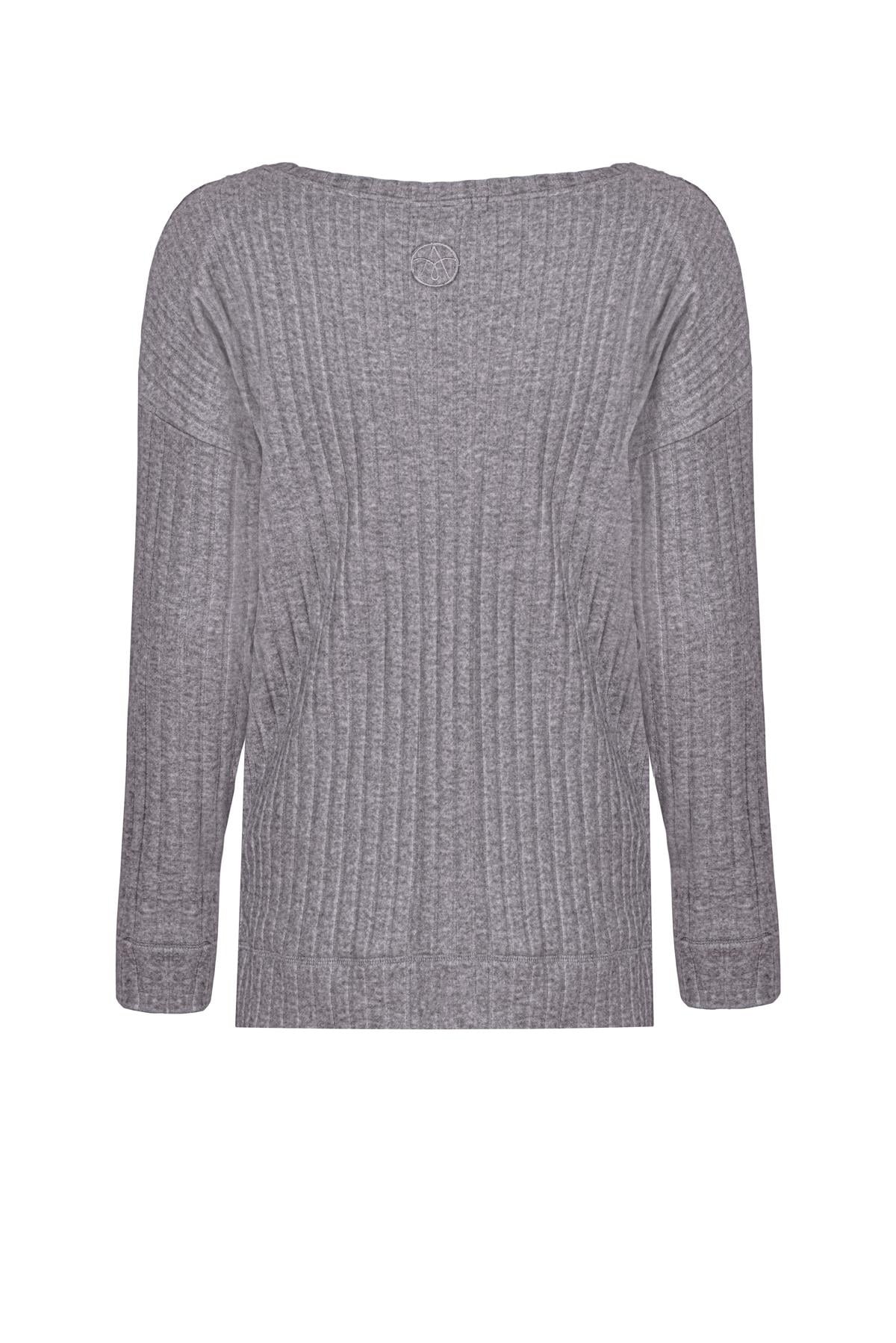 Winter Loungewear Long Sleeve LU T-Shirt Grey