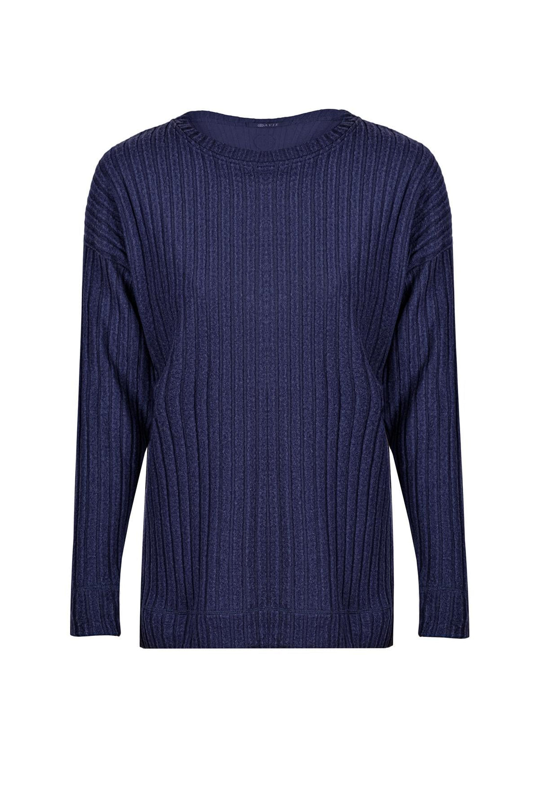 Winter Loungewear Long Sleeve LU T-Shirt Navy Blue